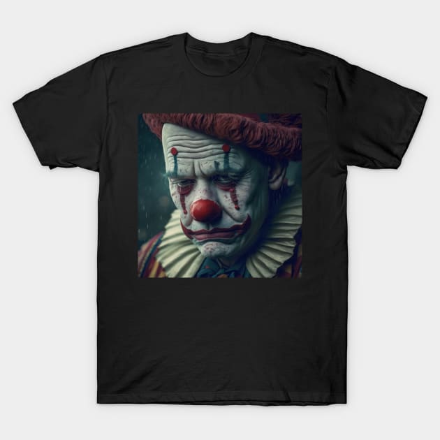 Sad Clown T-Shirt by TheArtfulAI